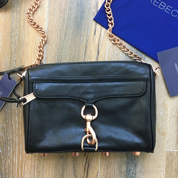 Rebecca Minkoff Handbags - HP🎉Rebecca Minkoff Rose Gold Mini MAC Crossbody